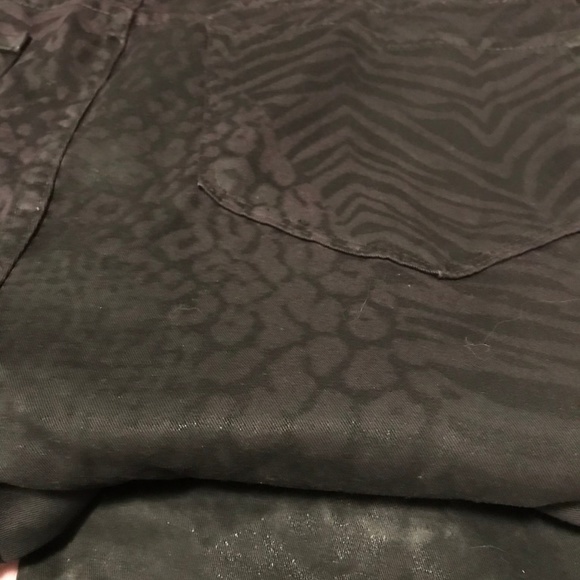 NYDJ Black/Purple Animal Print Skinny Jeans NWT - Picture 7 of 7